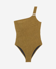The Kooples FEMME KAKI maillot de bain the kooples x luz une pièce asymétrique kaki