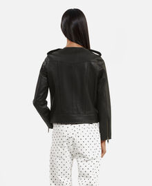 The Kooples FEMME BLACK blouson en cuir noir