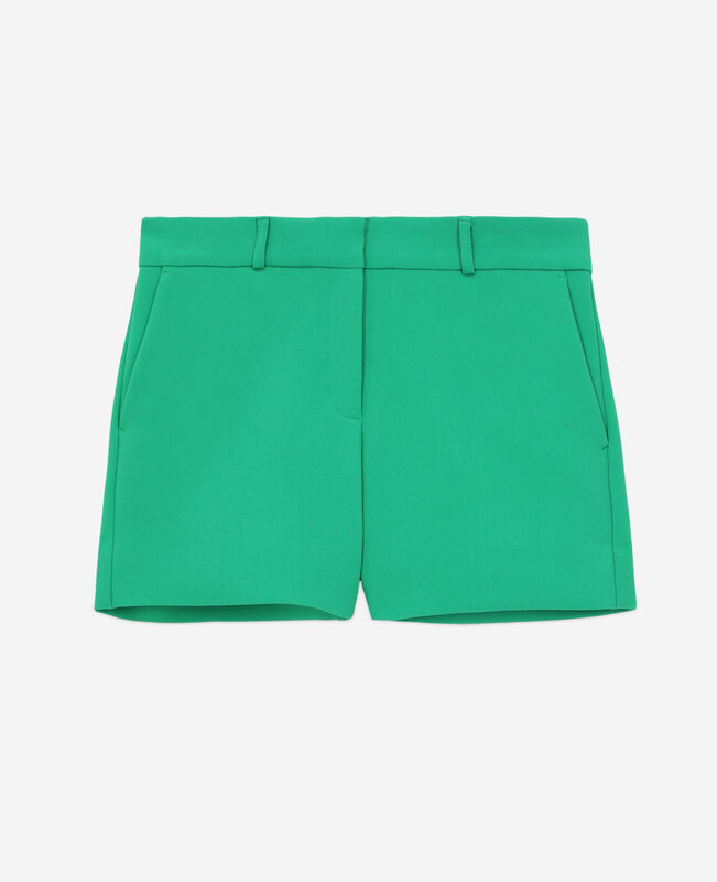 The Kooples FEMME GREEN short tailleur vert en crêpe
