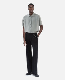 The Kooples HOMME BLACK WHITE chemise manches courtes imprimé fleuri