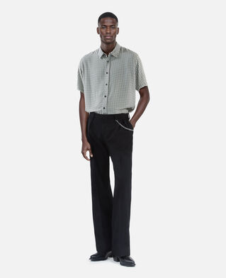 The Kooples MEN BLACK WHITE floral print short-sleeve shirt