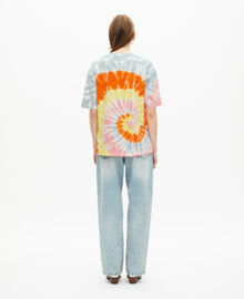 The Kooples FEMME BABY BLUE t-shirt tie and dye multicolor
