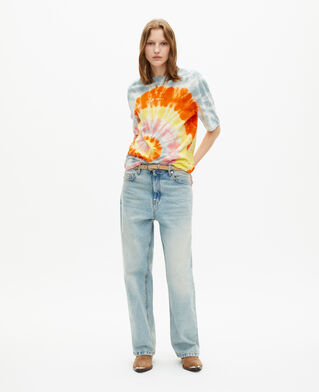The Kooples FEMME BABY BLUE t-shirt tie and dye multicolor