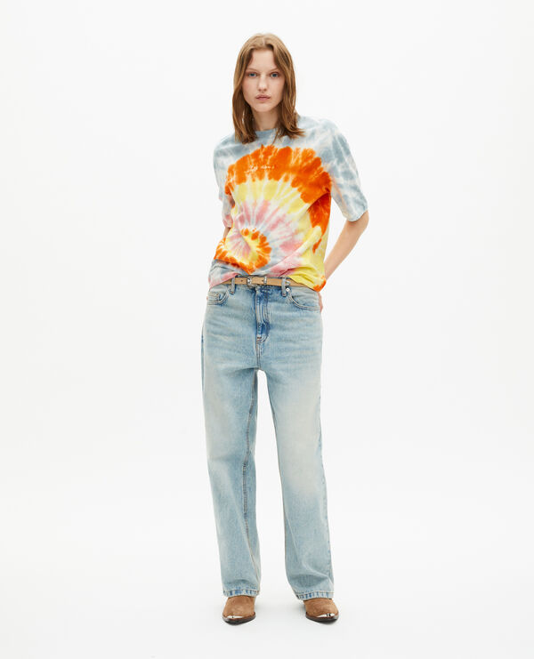 The Kooples FEMME BABY BLUE t-shirt tie and dye multicolor