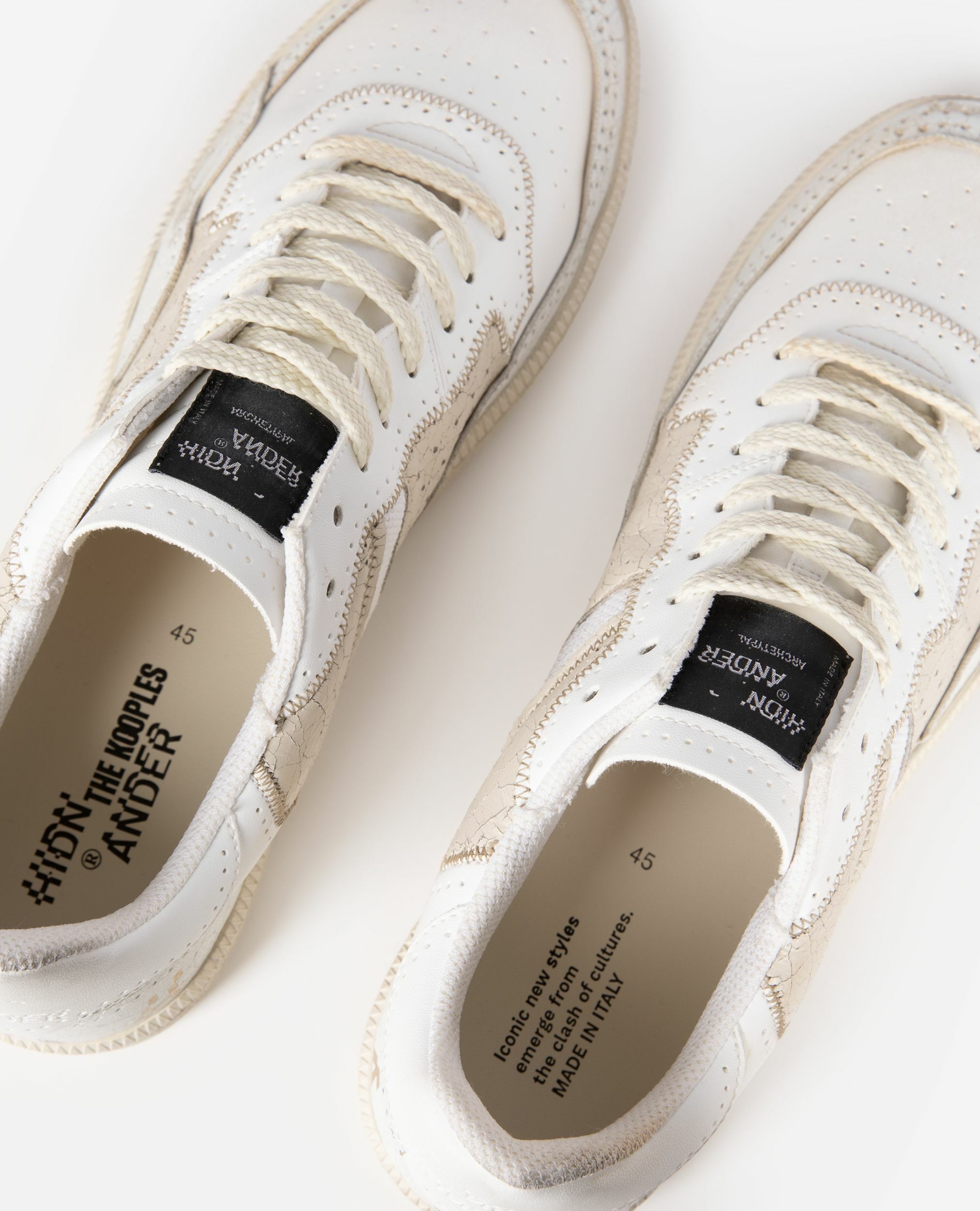 Sneakers basses The Kooples X Hidn-Ander écrues, ECRU, hi-res image number null
