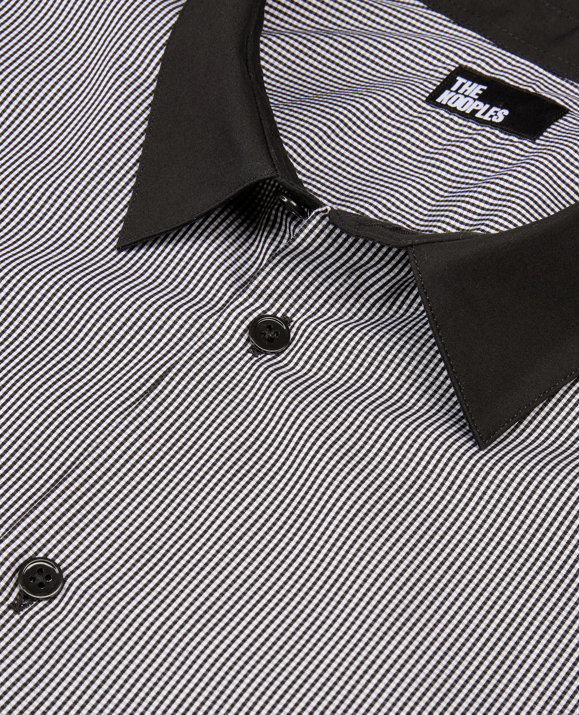Chemise à micro carreaux noire, BLACK WHITE, hi-res image number null