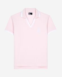 The Kooples FEMME LILA polo col v rose pâle