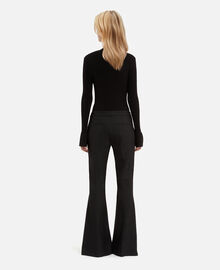 The Kooples FEMME BLACK pantalon flare noir