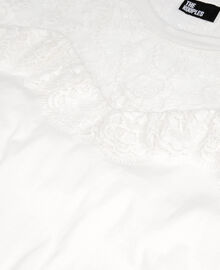 The Kooples FEMME ECRU t-shirt avec dentelle écru