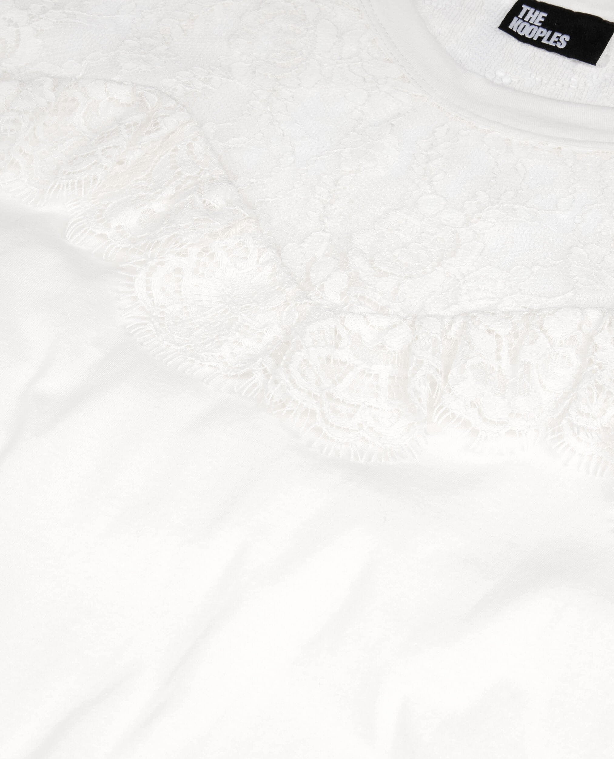 T-shirt avec dentelle écru, ECRU, hi-res image number null