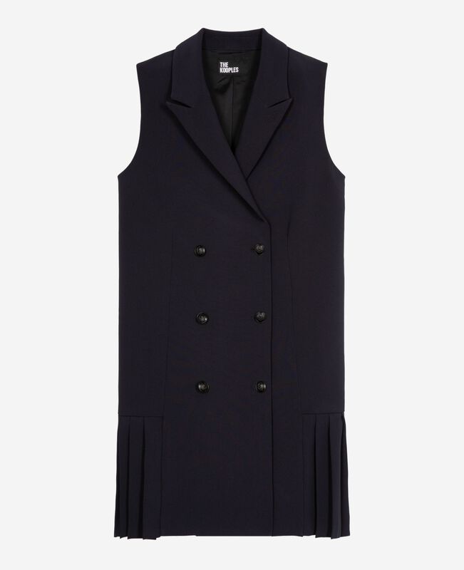 The Kooples FEMME NAVY robe tailleur courte marine