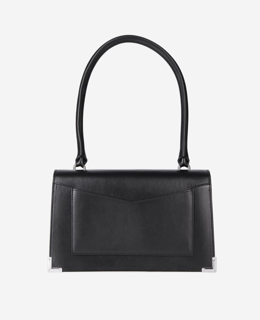 The Kooples DAMEN BLACK emily schultertasche aus schwarzem leder