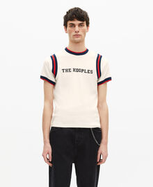 The Kooples HOMME ECRU t-shirt avec logo écru