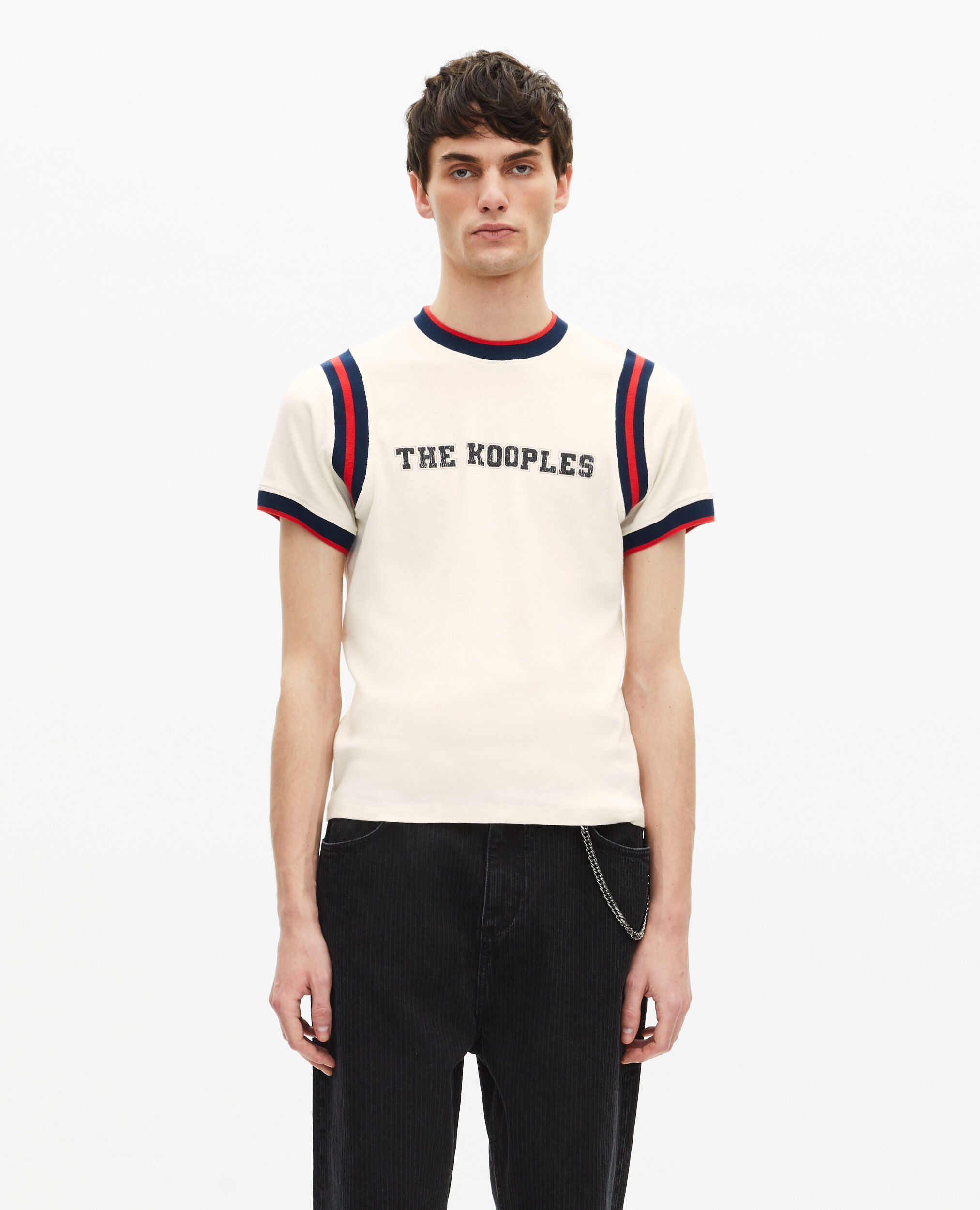 T-shirt avec logo écru, ECRU, hi-res image number null