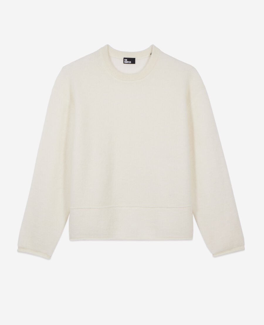 The Kooples WOMEN ECRU ecru wool and mohair sweater