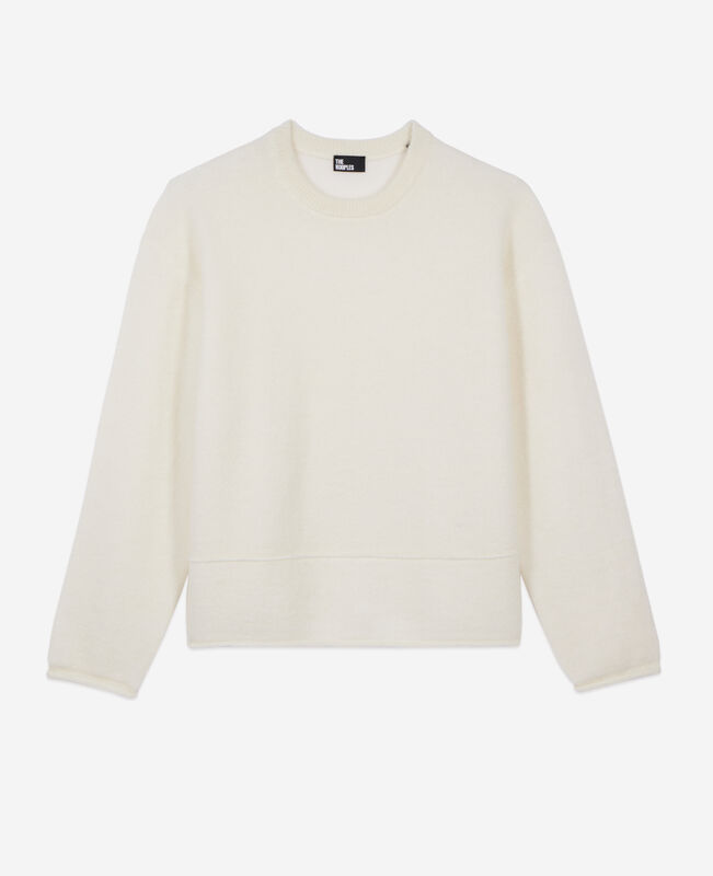 The Kooples FEMME ECRU pull en laine et mohair écru