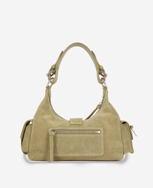 The Kooples FEMME CAMEL sac amelia en cuir suède camel