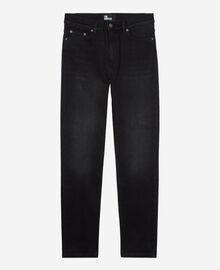 The Kooples FEMME BLACK WASHED jean slim noir
