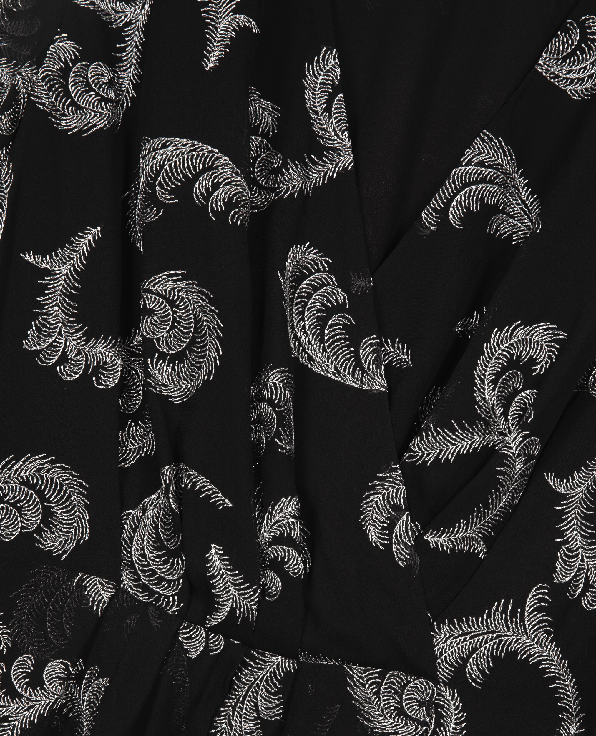 Robe effet portefeuille courte noire, BLACK / SILVER, hi-res image number null