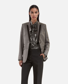 The Kooples FEMME DARK GREY veste tailleur droite grise