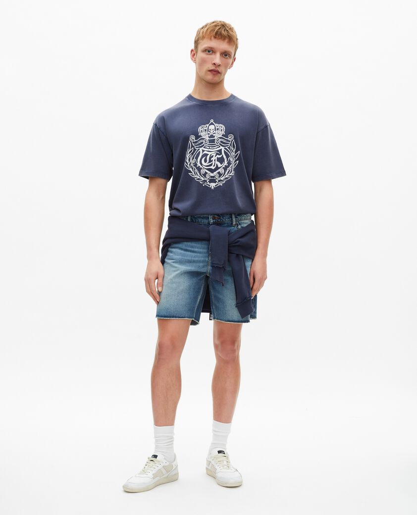 The Kooples HOMBRE DARK NAVY camiseta con serigrafía azul marino