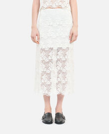 The Kooples FEMME ECRU jupe longue en dentelle écrue