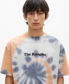 The Kooples HOMME NEW LIGHT BLUE t-shirt imprimé tie and dye bleu