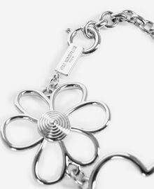 The Kooples FEMME SILVER bracelet cœurs et fleurs argenté