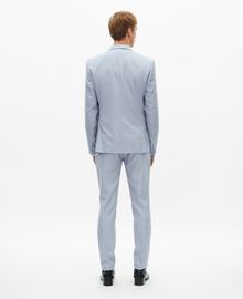 The Kooples HOMME BLUE veste de costume en laine coupe ajustée bleu