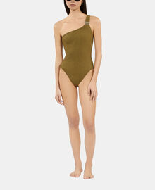 The Kooples FEMME KAKI maillot de bain the kooples x luz une pièce asymétrique kaki