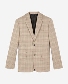 The Kooples HOMME BEIGE-BROWN veste de costume prince de galles beige