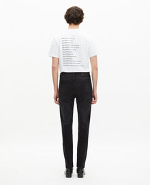 The Kooples HOMME BLACK WASHED jean slim noir