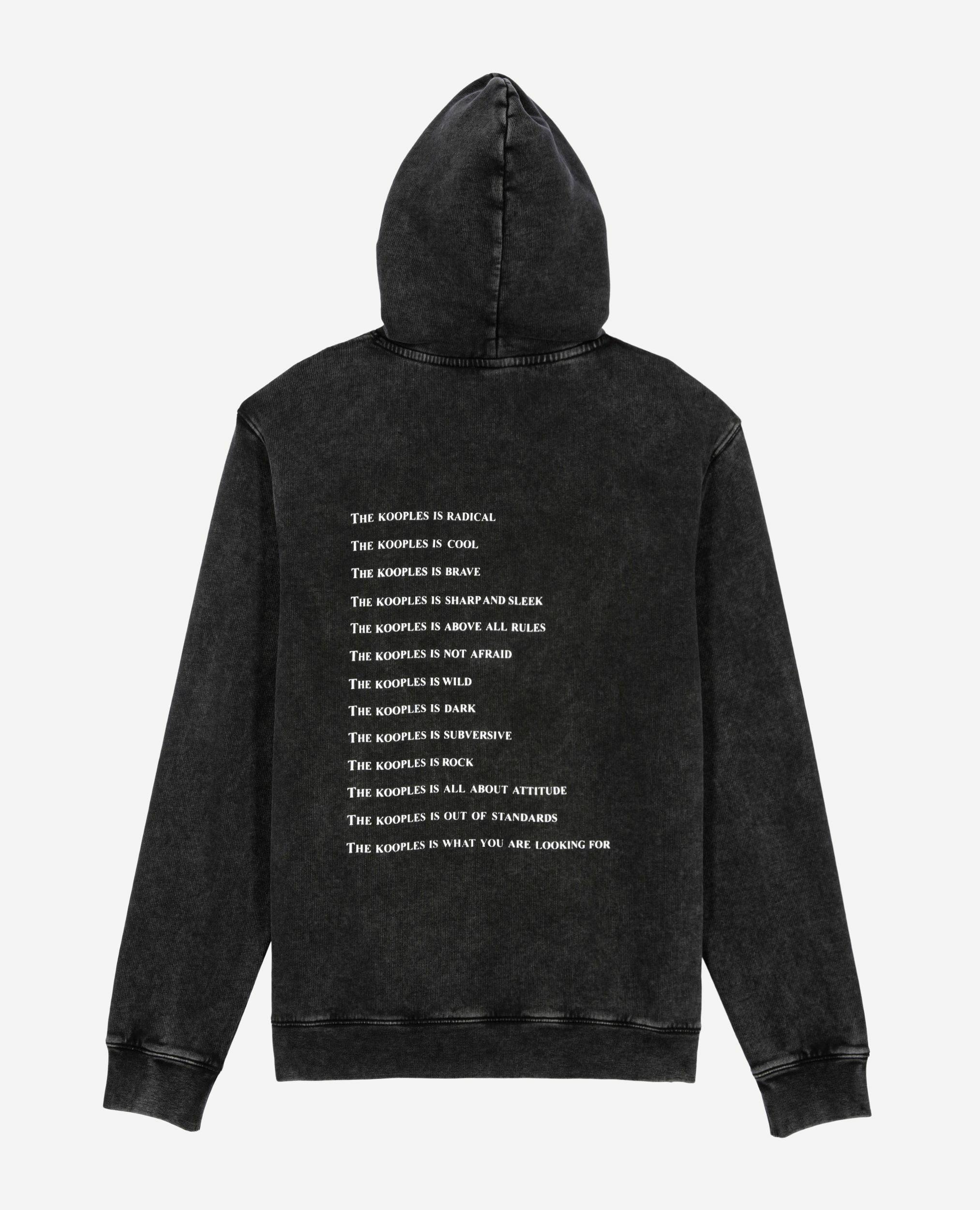 Sweatshirt à capuche What is noir, BLACK WASHED, hi-res image number null