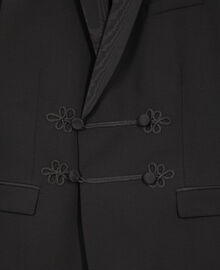 The Kooples HOMME BLACK veste de smoking en laine noire