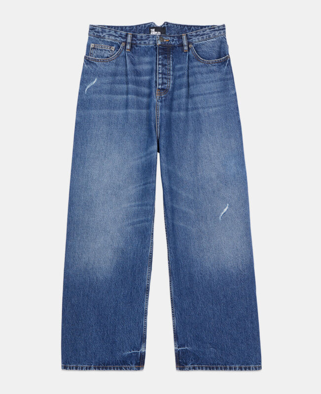 The Kooples HOMME BLUE ELECTRIC jean large bleu foncé