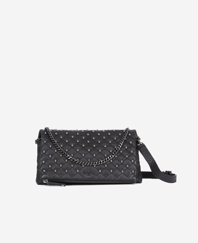 The Kooples FEMME BLACK pochette héritage small en cuir noire