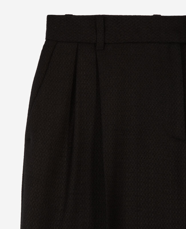 The Kooples FEMME BLACK pantalon tailleur large noir