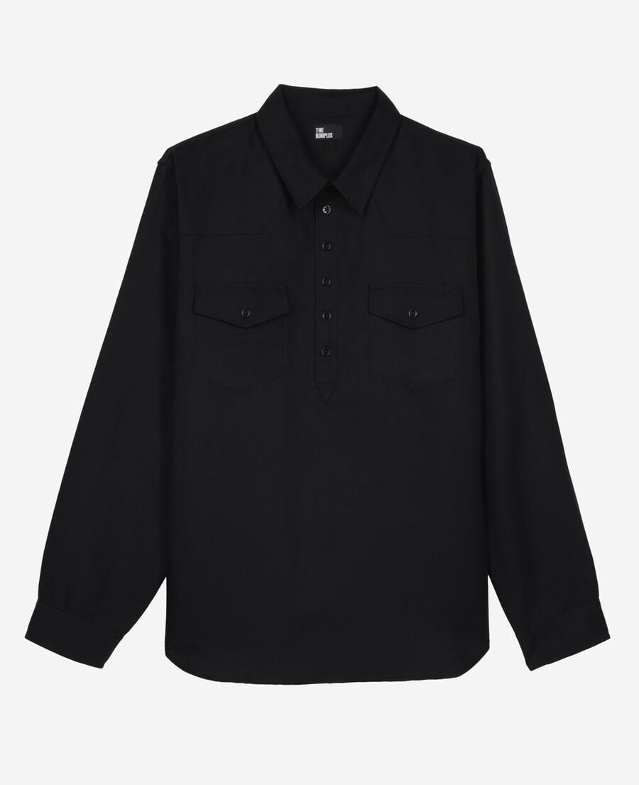 The Kooples MEN BLACK black polo shirt