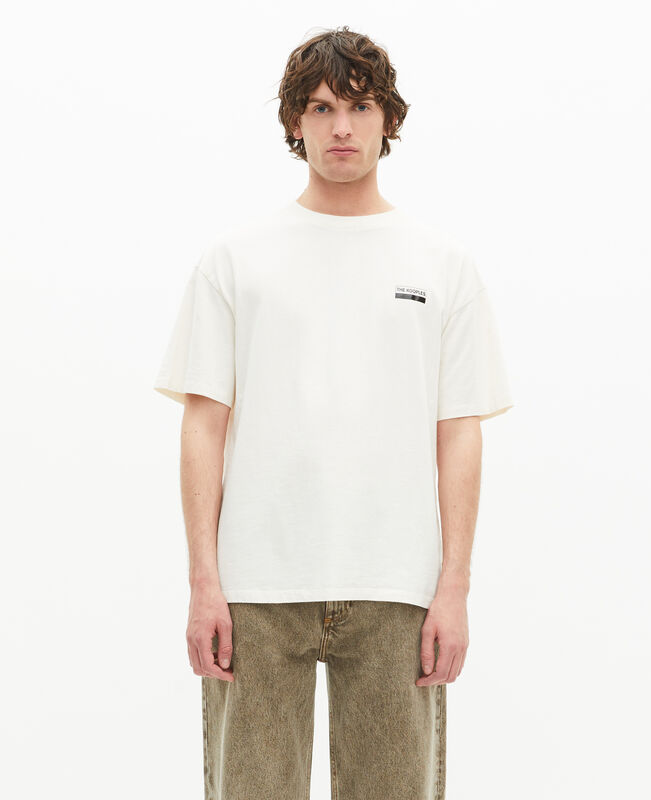 The Kooples HOMME ECRU t-shirt oversize avec sérigraphie écru