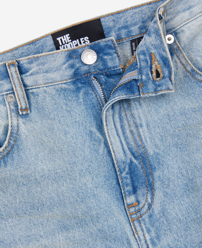 The Kooples FEMME BLUE BLEACHED / NAVY jean boyfriend bleu clair