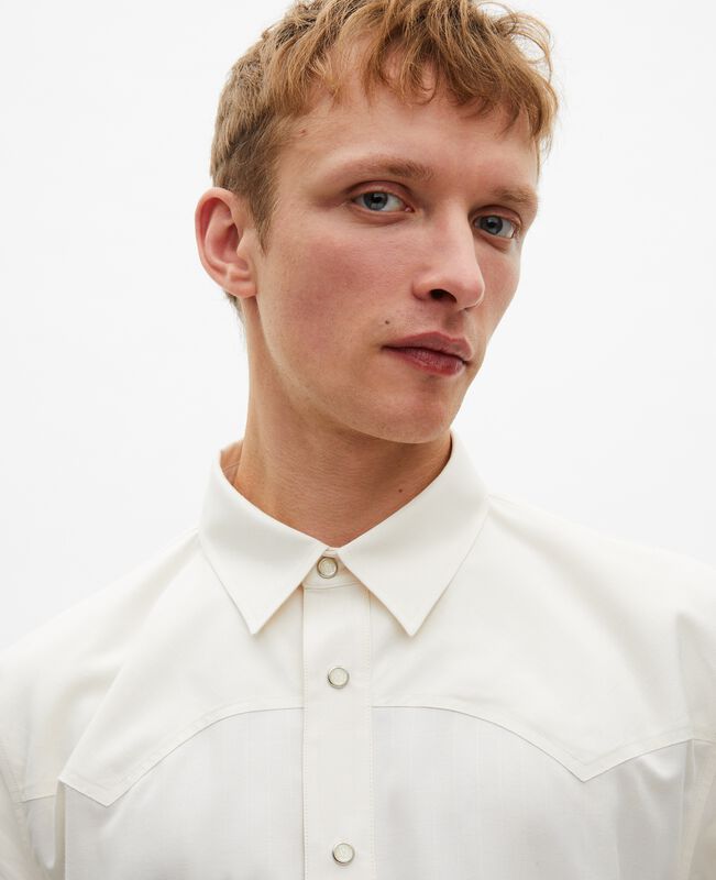 The Kooples HOMME ECRU chemise manches courtes blanche