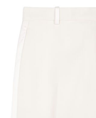 The Kooples WOMEN ECRU ecru wide-leg tuxedo pants