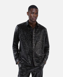 The Kooples HOMME BLACK chemise à sequins noire