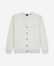 The Kooples HOMME LIGHT GREY cardigan boutonné en jersey gris