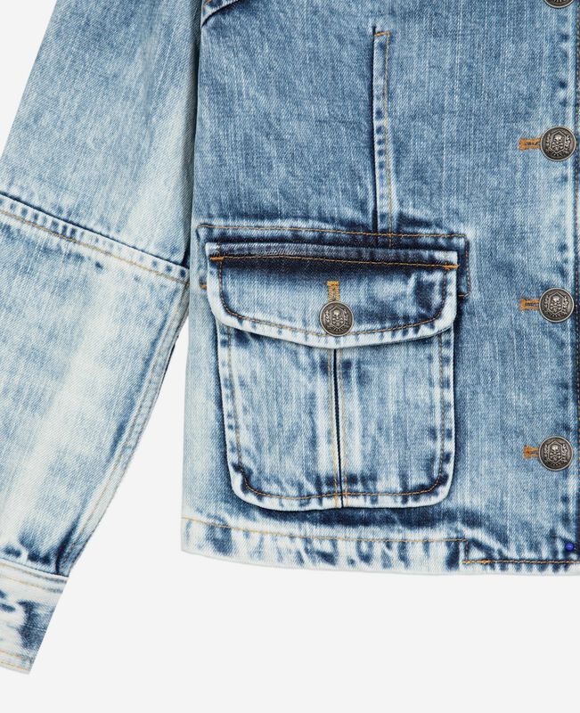 The Kooples FEMME BABY BLUE veste style officier en denim