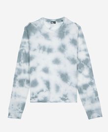 The Kooples HOMME LIGHT BLUE/WHITE pull en laine mérinos tie and dye bleu