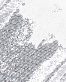 The Kooples FEMME SILVER robe nuisette courte à sequins argentée