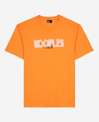 The Kooples HOMME ORANGE t-shirt avec sérigraphie logo orange