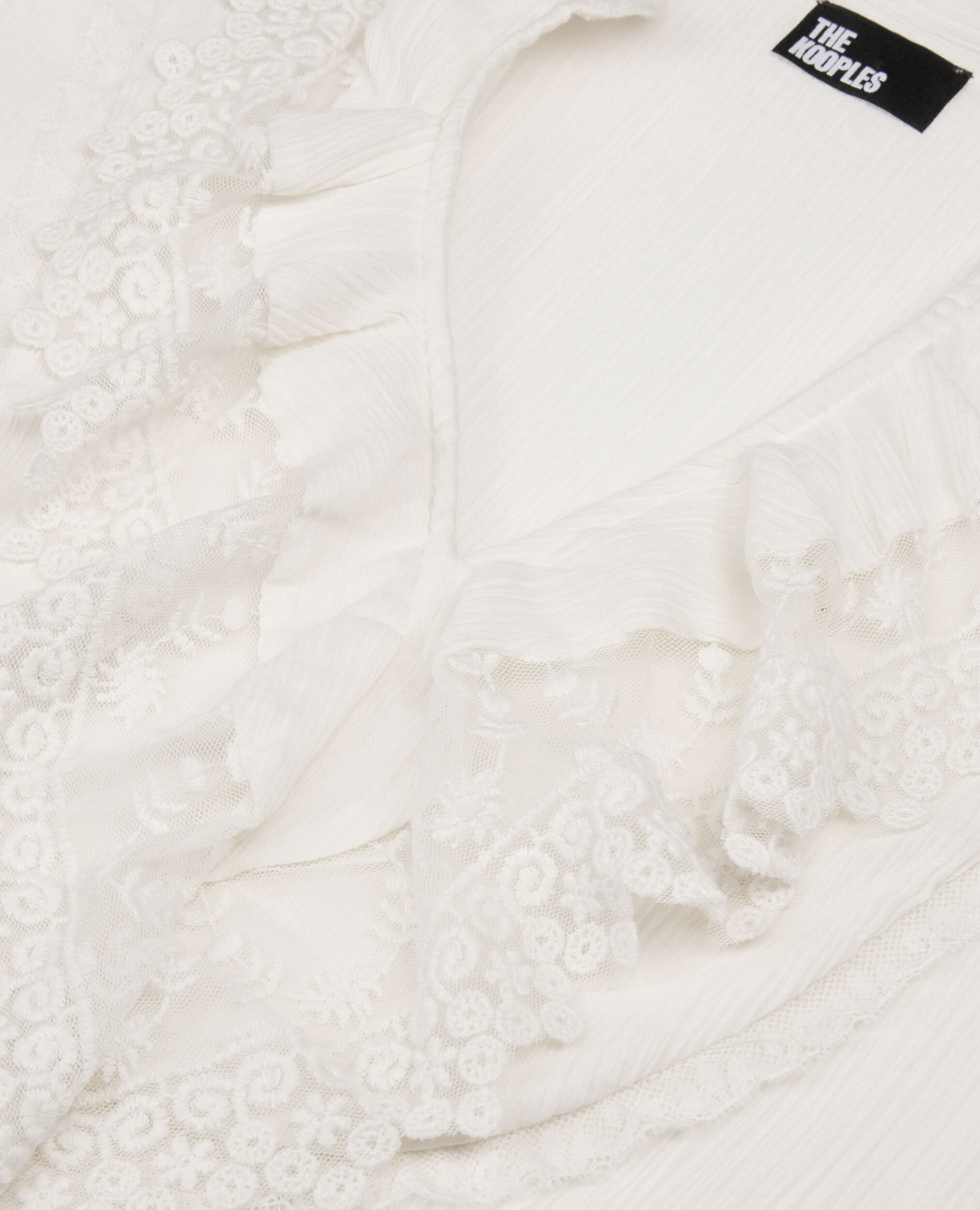 Blouse avec guipure écrue, ECRU, hi-res image number null