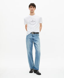 The Kooples HOMME WHITE t-shirt avec sérigraphie blanc